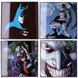 Murale in cristallo trasparente di Batman della DC Comics