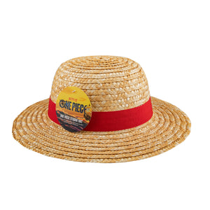 Réplica de sombrero de paja de One Piece con banda de cuero
