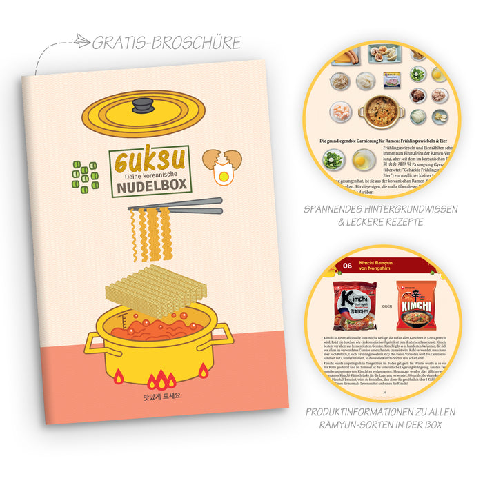 Guksu - La tua confezione da 8 di spaghetti coreani