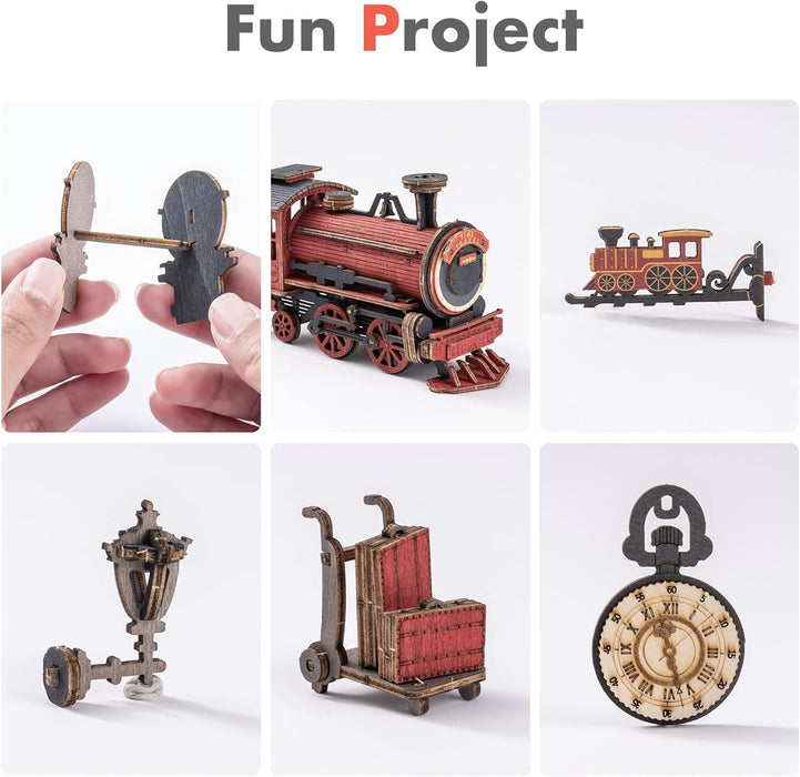 Kit de construction en bois Book Nook – Voyage dans le temps 