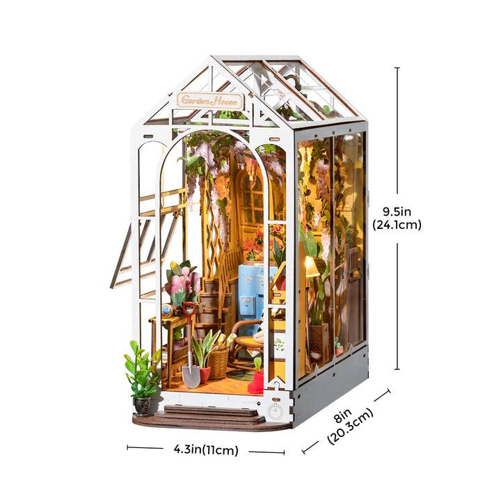 Kit di costruzione in legno Book Nook – Casetta da giardino 