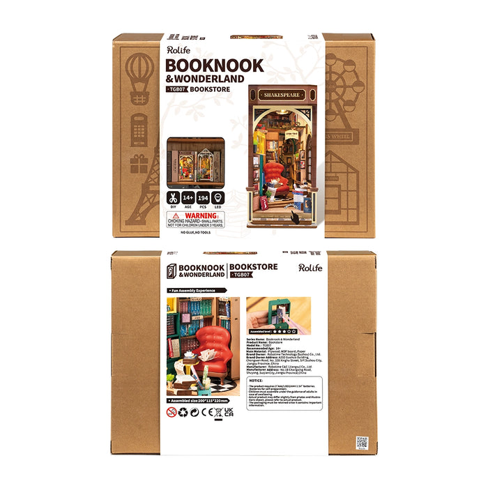 Book Nook Houten Bouwpakket – Boekwinkel 