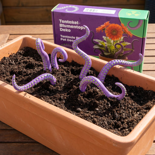 Purple tentacle flower pot decoration main view 2