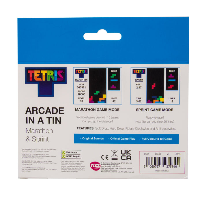 Tetris Arcade in a can