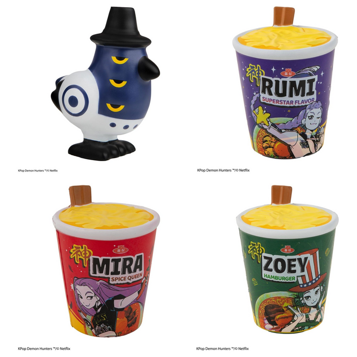 KPop Demon Hunters Squishy Antistress-Figuur: alle varianten