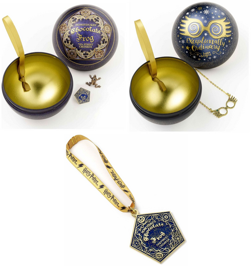 Harry Potter Christmas Ornament Chocolate Frog and Luna: all variants