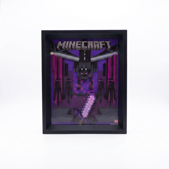 Minecraft Ender Dragon Gerahmtes 3D Wackelbild