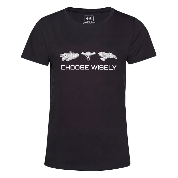 Choose Your Spaceship - Vista principale Girlie Nero