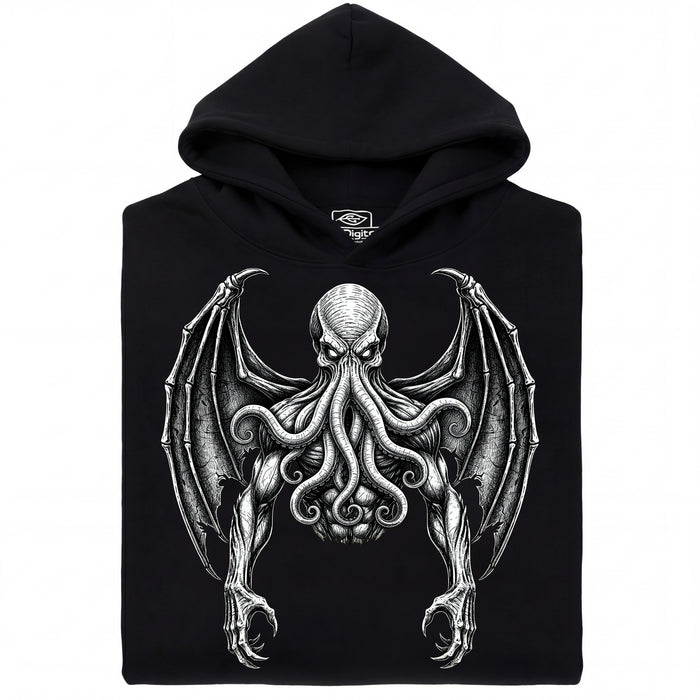 Cthulhu - De Grote Oude - Vooraanzicht Hoodie Zwart