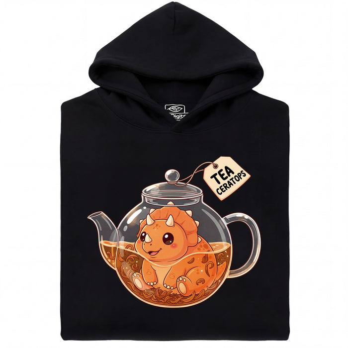 Tea-Ceratops - Vista principal Sudadera Negro
