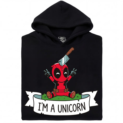 I'm a Unicorn - Vooraanzicht Hoodie Zwart