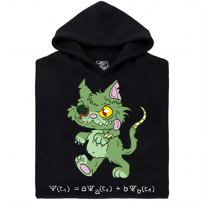 El Gato de Schrödinger - Edición Zombie - Vista principal Sudadera Negro