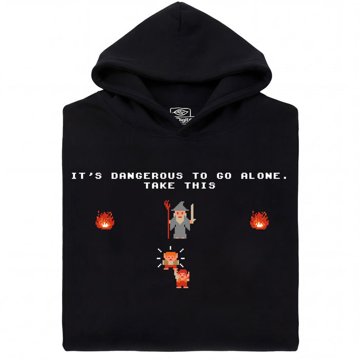 Take this Hobbit - Front view Hoodie Black