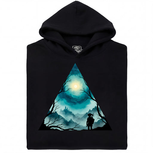 Triangle Landscape - Main View Hoodie Black