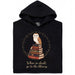 When in doubt, go to the library - Vista principal Sudadera Negro