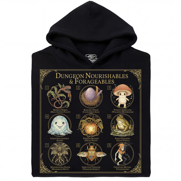 Dungeon Nourishables - Vista principal Sudadera Negro