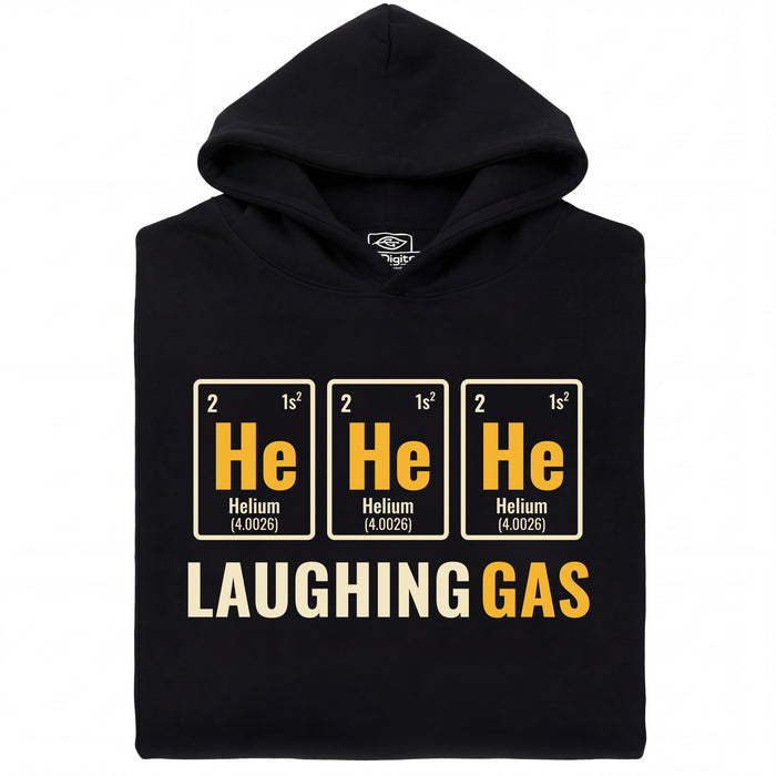 Gas Hilarante - Vista frontal Sudadera Negro
