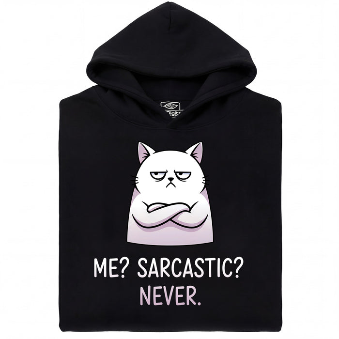Definitely not sarcasm - Vista principal Sudadera Negro