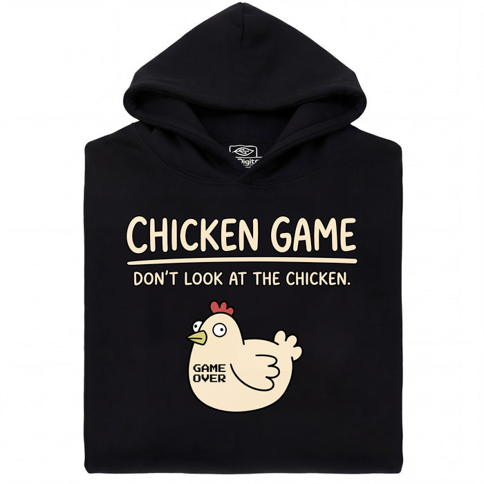 Chicken Game - Vista principal Hoodie Negro