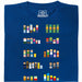 Pixel Legends of TV - Vista principal Camiseta Azul