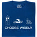 Choose Your Time Machine - Vue principale T-shirt Bleu