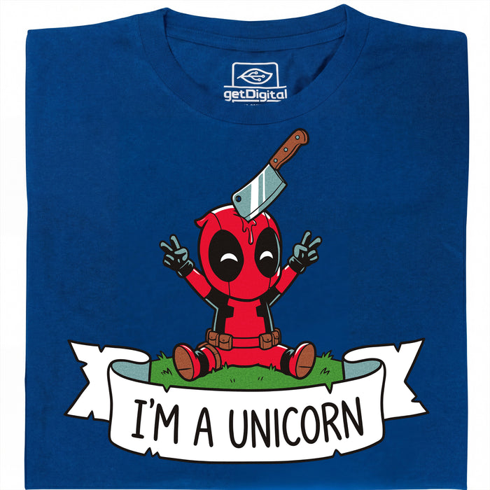 I'm a Unicorn - Vista frontale T-Shirt Blu