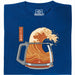 The Great Brew - Vista frontal camiseta azul