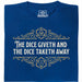 The Dice Giveth and the Dice Taketh Away - Vista principale T-shirt Blu