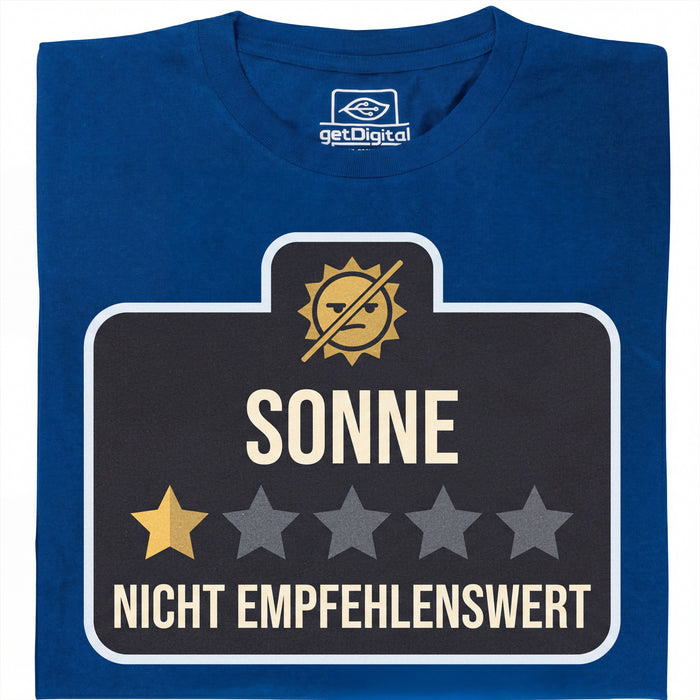 Soleil - Non Recommandé - Vue Principale T-Shirt Bleu