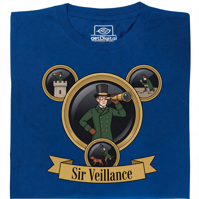 Sir Veillance - Vista principale T-Shirt Blu