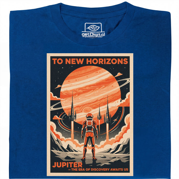 To New Horizons - Vista principal Camiseta Azul