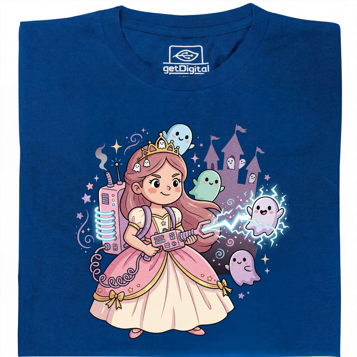 Nerdy Princess &amp; The Glitter Ghosts - Vista principale T-Shirt Blu