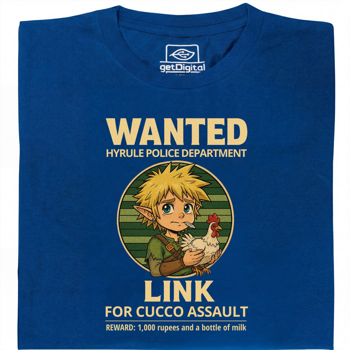 Wanted for Cucco Assault - Vista principal Camiseta Azul