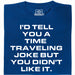 A Joke About Time Travel - Vista principal Camiseta Azul