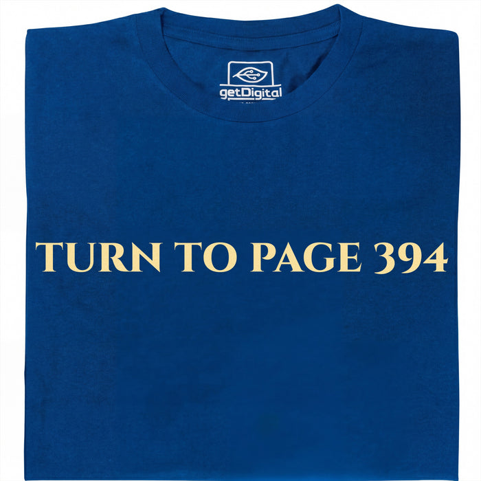 Turn To Page 394 - Hoofdweergave T-Shirt Blauw