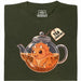 Tea-Ceratops - Vista principal Camiseta Verde Oscuro