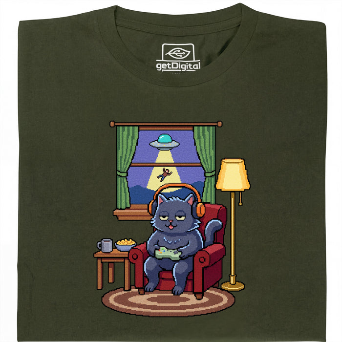 Do Not Disturb - Vista principal Camiseta Verde Oscuro