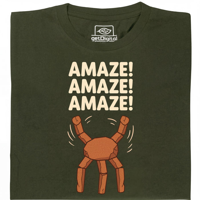 Amaze Amaze Amaze - Vista principal Camiseta Verde oscuro