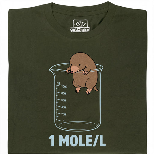 One Mole per Liter - Main view T-Shirt Dark Green