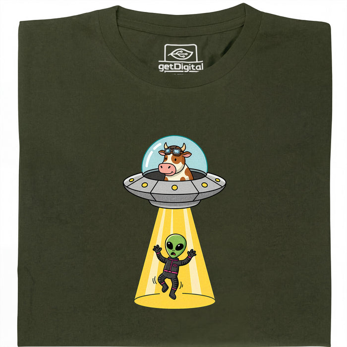 Revenge of the Cow - Vista principal Camiseta Verde oscuro