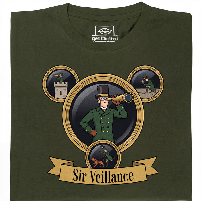 Sir Veillance - Vista principale T-Shirt Verde Scuro
