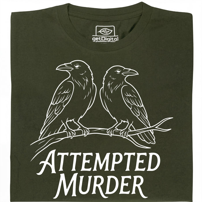 Attempted Murder - Main view T-shirt Dark Green