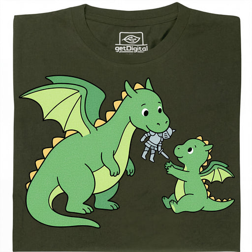 Dragon Parenting - Main view T-Shirt Dark Green
