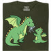 Dragon Parenting - Vue principale T-Shirt Vert Foncé