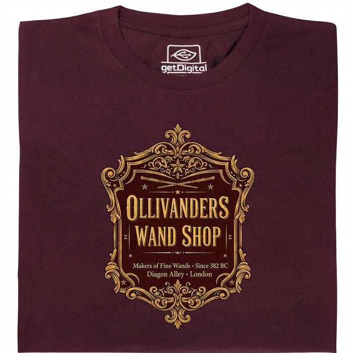 Ollivanders Wand Shop - Main view T-shirt Dark Red