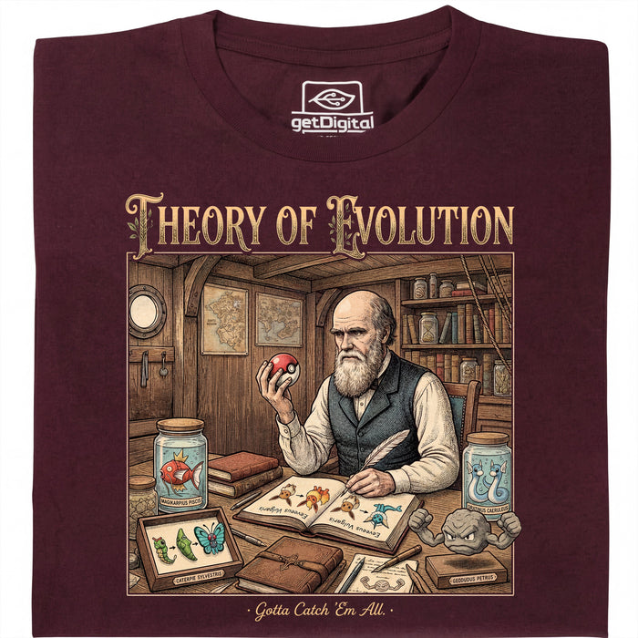 Theory of Evolution - Main view T-Shirt Dark Red