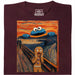 L'Urlo - Edizione Mostro dei Biscotti - Vista principale T-Shirt Rosso Scuro