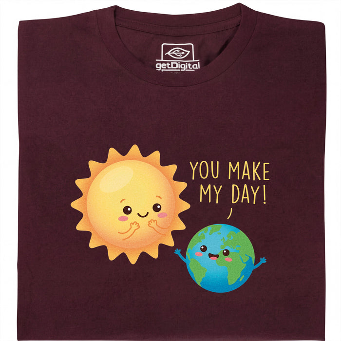 You Make My Day - Main view T-shirt Dark Red