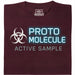 Protomolecule - Active Sample - Vista principale T-shirt Rosso scuro