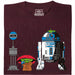 My Neighbour R2D2 - Vooraanzicht T-Shirt Donkerrood